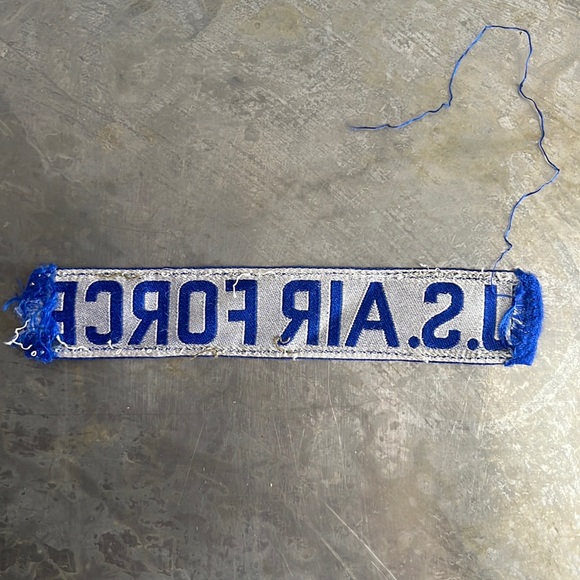 U.S. AIR FORCE blue tape patch, vintage - Picture 3 of 12